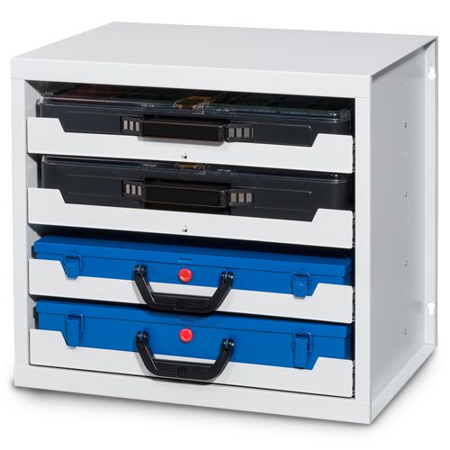 Produktbild Bedrunka+Hirth Flex Box Schrank mit vier Auszügen 507 x 378 x 446 mm Stahlblech