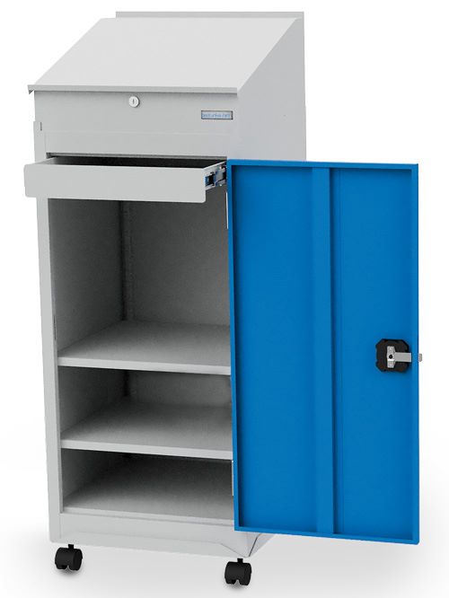 Produktbild Bedrunka+Hirth Flügeltürenschrank Tyß 105 mit Rolluntersatz 500 x 1315 x 500 mm