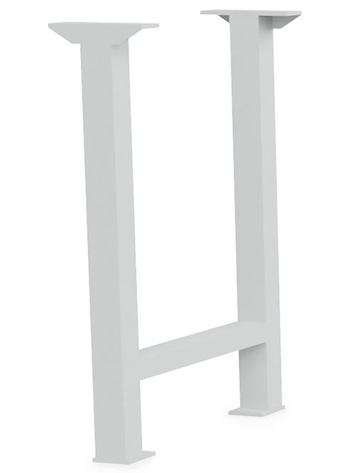 Produktbild Bedrunka+Hirth Fußgestell BxTxH 150 x 650 x 819 mm Vierkantrohr für Reihenwerkbänke Tiefe 750mm