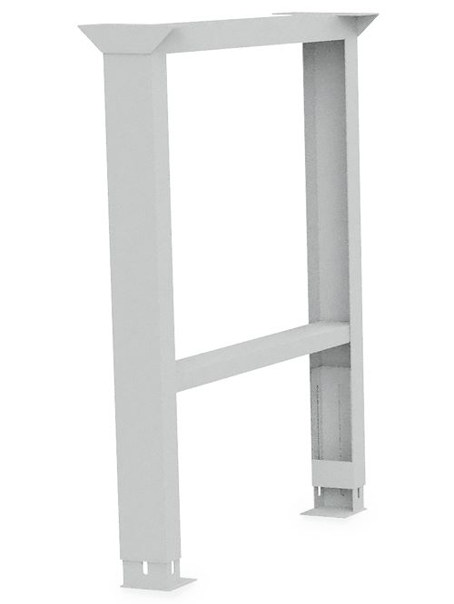 Produktbild Bedrunka+Hirth Fußgestell Vierkantrohr für Reihenwerkbänke Tiefe 600 mm höhenverstellbar