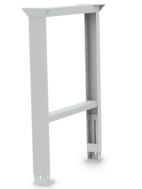 Produktbild Bedrunka+Hirth Fußgestell höhenverstellbar BxT 150 x 650 mm