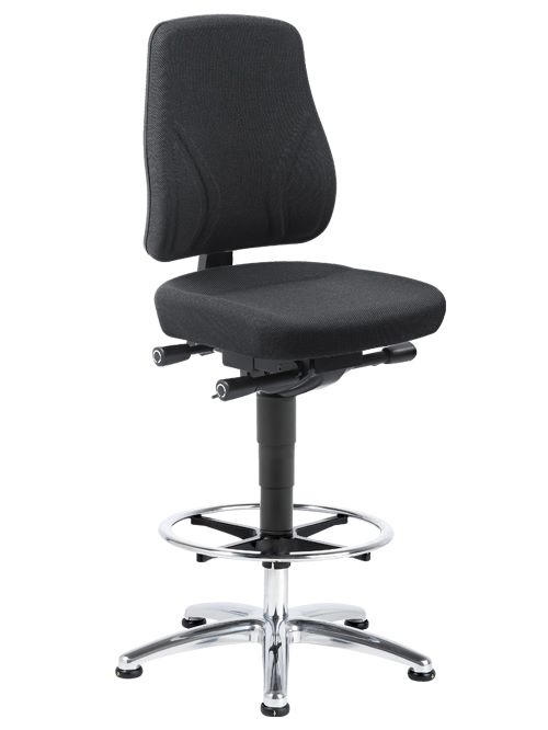 Produktbild Bedrunka+Hirth Hochstuhl mit
 Sitzhöhe von 610 bis 850 mm mit Fußkreuz