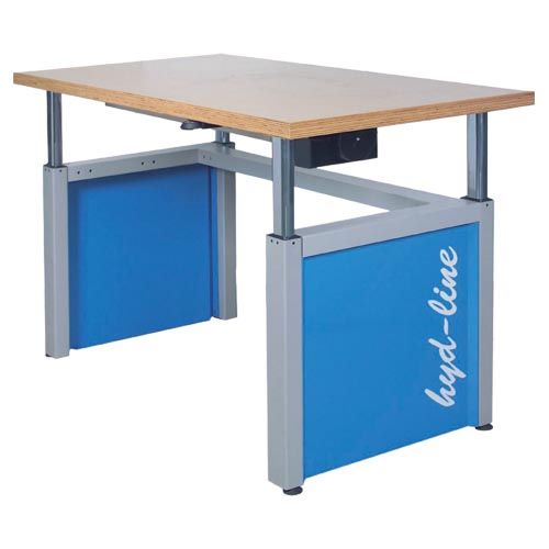 Produktbild Bedrunka+Hirth Arbeitstisch Hydline mit Arbeitsplatte Buche Multiplex 50 mm 1500 x 750 mm