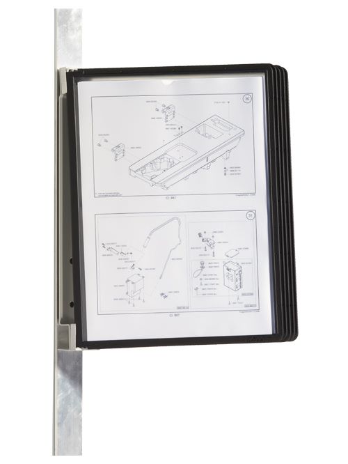 Produktbild Bedrunka+Hirth Infotafel BxTxH 360 x 260 x 325 mm mit magnetischem Wandhalter A4