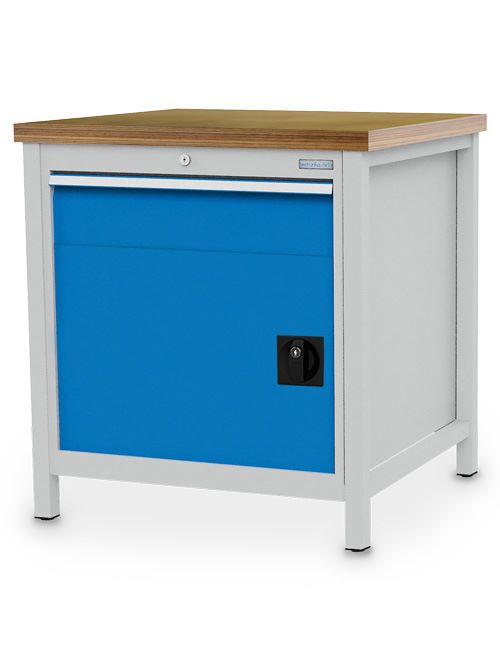 Produktbild Bedrunka+Hirth Kastenwerkbank Breite 810 mm R24-24 1 x Schublade 1 x Flügeltür