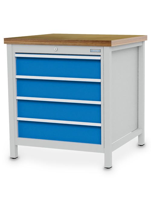 Produktbild Bedrunka+Hirth Kastenwerkbank Breite 810 mm R24-2 4 x Schublade Tiefe 750 mm