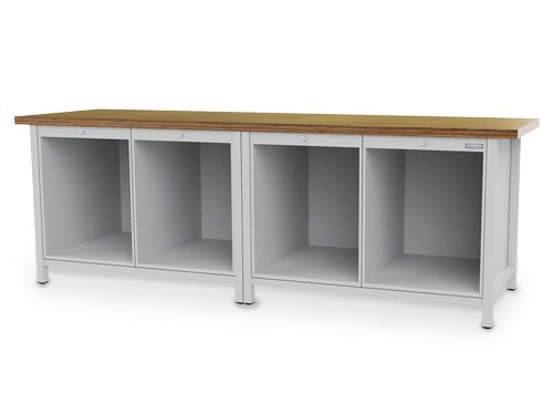 Produktbild Bedrunka+Hirth Kastenwerkbank mit Zentralverriegelung 2500 x 750 x 859 mm