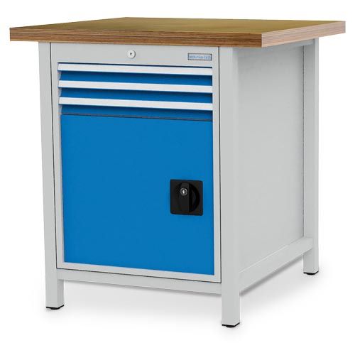 Produktbild Bedrunka+Hirth Kastenwerkbank Tiefe 750 mm R 18-24 3 Schubladen 1 Tür Breite 810 x Höhe 859 mm
