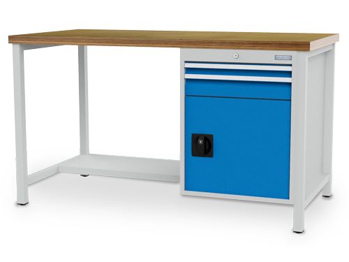 Produktbild Bedrunka+Hirth Kastenwerkbank Tiefe 750 mm R 18-24 1 x Schubladen 1 x Anzahl Flügeltür