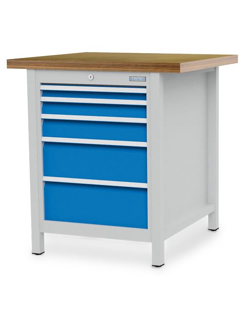 Produktbild Bedrunka+Hirth Kastenwerkbank Tiefe 750 mm R 18-24 5 Schubladen Breite 810 x Höhe 859 mm