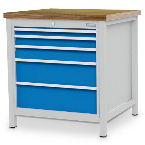 Produktbild Bedrunka+Hirth Kastenwerkbank Schubladenanzahl 5 B 810 x T 750 x H 959 mm