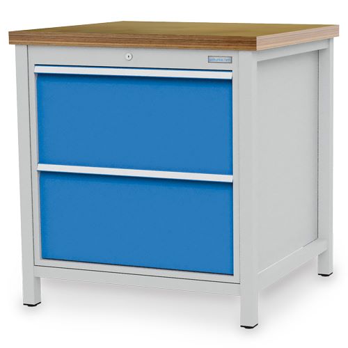 Produktbild Bedrunka+Hirth Kastenwerkbank Tiefe 750 mm 2 x Schubladen Breite 810 mm