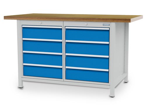 Produktbild Bedrunka+Hirth Kastenwerkbank R 18-24 8 x Schubladen B 1500 x T 750 x H 859 mm
