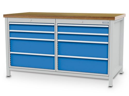Produktbild Bedrunka+Hirth Kastenwerkbank mit Multiplexplatte 1500 x 750 x 959 mm