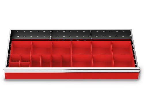 Produktbild Bedrunka+Hirth Kleinteilekästen Set 20 teilig R 36-16 Blendenhöhe 100 mm BxTxH 900 x 400 x 80mm
