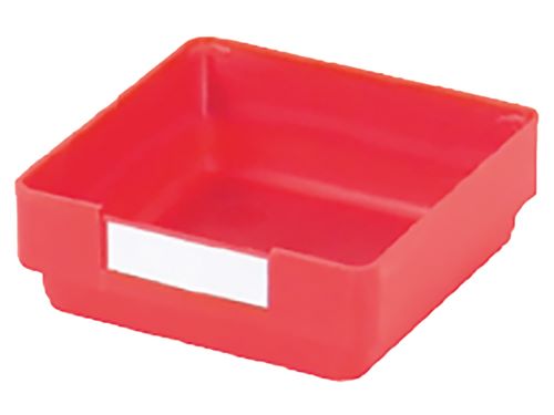 Produktbild Bedrunka+Hirth Kleinteilekasten 16 er Set Blendenhöhe 50 mm BxTxH 75 x 75 x 28 mm Rot