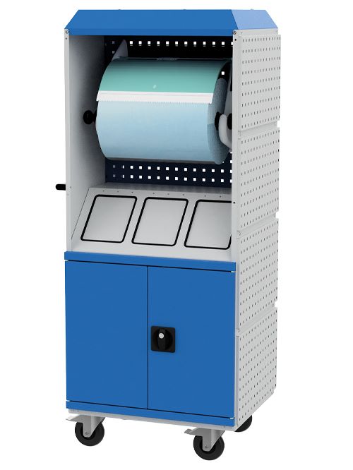 Produktbild Bedrunka+Hirth Reinigungsstation Kubik 5S 690 x 530 x 1690 mm mit Lenkrollen bild 2