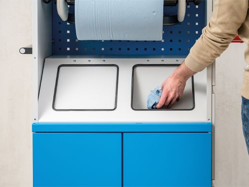 Produktbild Bedrunka+Hirth Reinigungsstation Kubik 5S 690 x 530 x 1690 mm mit Lenkrollen bild 4