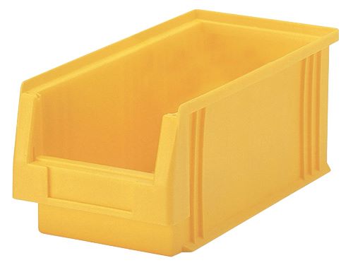 Produktbild Bedrunka+Hirth Kunststoff Sichtlagerkasten gelb Maße BxTxH 330 x 213 x 150 mm