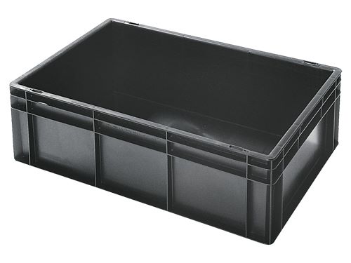 Produktbild Bedrunka+Hirth Lagerbehälter Karbon 400 x 600 x 236 mm stapelbar