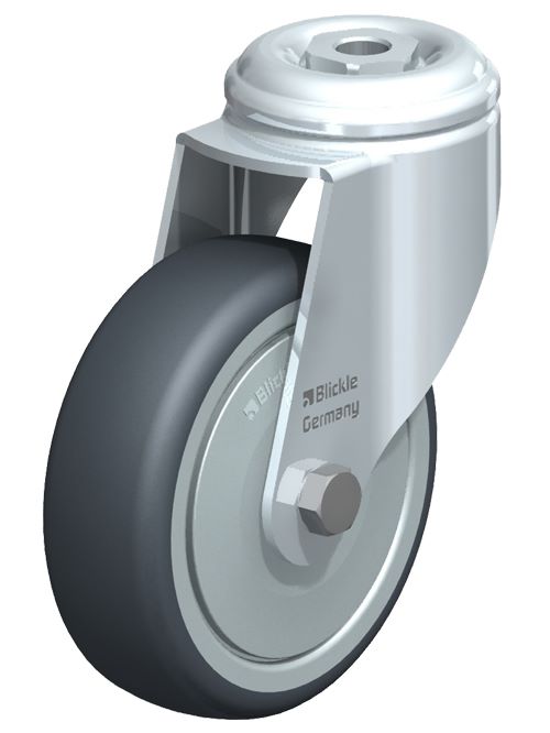 Produktbild Bedrunka+Hirth Lenkrolle mit Feststeller Durchmesser 100 mm maxmobile 1