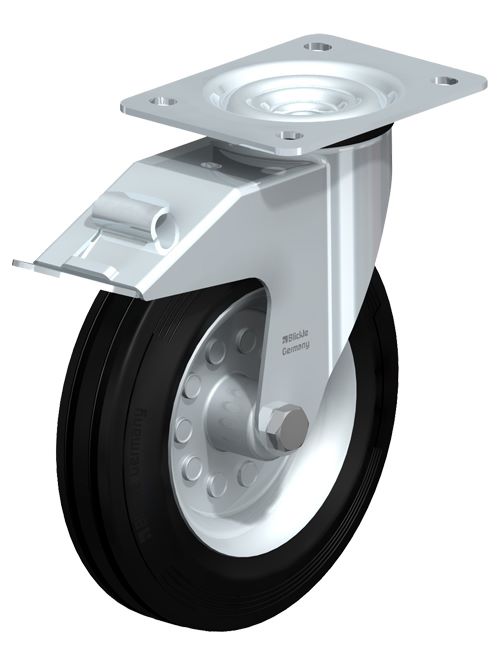 Produktbild Bedrunka+Hirth Lenkrolle mit Feststeller 200 mm für mobile Kastenwerkbänke T750