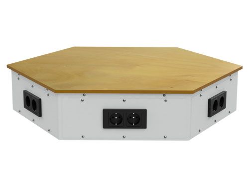 Produktbild Bedrunka+Hirth 6 Eck Energieaufsatz für Werkbänke 825 x 715 x 165 mm