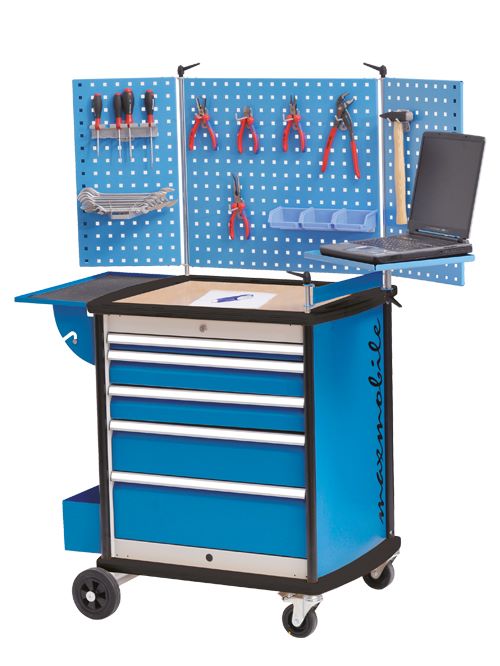 Produktbild Bedrunka+Hirth maxmobile 2 mit Lochplattenaufbau R 24-16 Maße 780 x 580 x 1540 mm