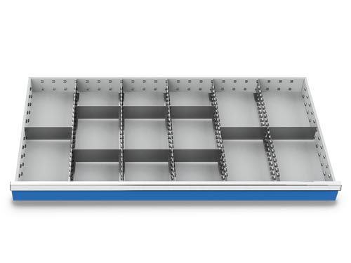 Produktbild Bedrunka+Hirth Metalleinteilung Set 14 teilig R 48-24 BxTxH 1200 x 600 x 175 mm
