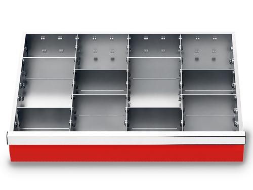 Produktbild Bedrunka+Hirth Metalleinteilung Set 11 teilig R 24-16 Blendenhöhen 200 / 250 / 300 mm