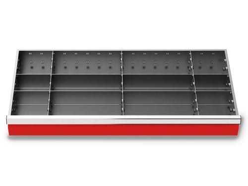 Produktbild Bedrunka+Hirth Metalleinteilung Set 11-teilig R 36-16 Blendenhöhe 150mm BxTxH 900 x 400 x 150mm