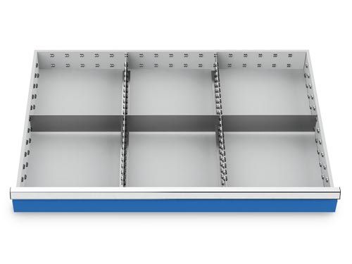 Produktbild Bedrunka+Hirth Metalleinteilung Set 5 teilig R 36-24 Blendenhöhen 200 / 250 / 300 mm