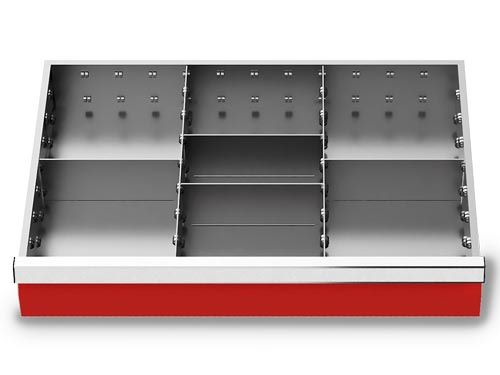 Produktbild Bedrunka+Hirth Metalleinteilung Set 6 teilig R 24-16 Blendenhöhe 150 mm BxTxH 600 x 400 x 150mm
