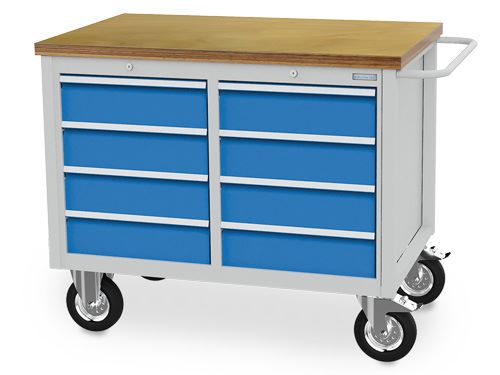 Produktbild Bedrunka+Hirth Mobile Kastenwerkbank R 18-24 mit Schubladenvollauszug 1250 x 750 x 995 mm