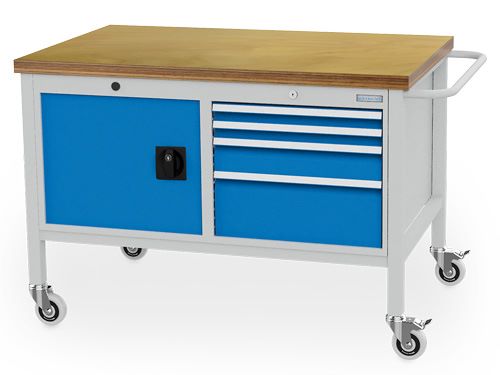 Produktbild Bedrunka+Hirth Mobile Werkbank R 18-24 mit Zentralverriegelung 1250 x 750 x 859 mm