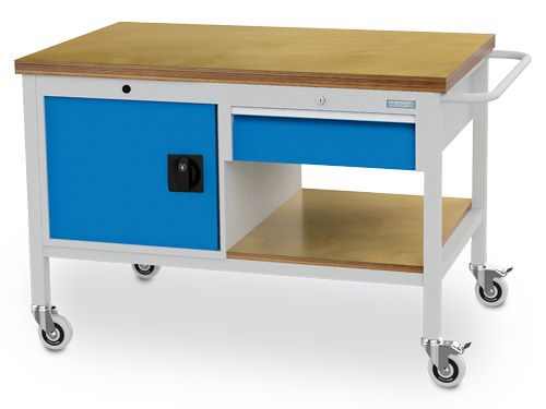 Produktbild Bedrunka+Hirth Mobile Werkbank Raster 18-24 1 Schublade 1200 x 750 x 859 mm