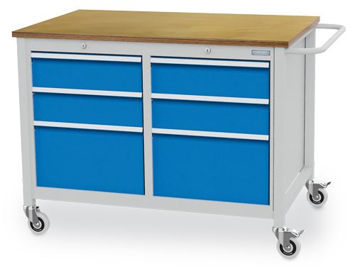 Produktbild Bedrunka+Hirth Mobile Werkbank R 18-24 mit Schubladen 1250 x 750 x 935 mm