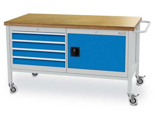 Produktbild Bedrunka+Hirth Mobile Werkbank R 24-24 mit Schubladen Vollauszug 1500 x 750 x 860 mm