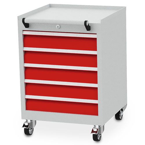 Produktbild Bedrunka+Hirth Mobiler Schubladenschrank Tiefe mit 500 mm R 18-16 Schubladenvollauszug bild 1