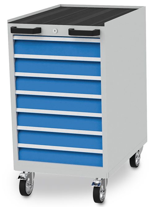 Produktbild Bedrunka+Hirth Mobiler Schubladenschrank 555 x 736 x 990 mm R 18-24 mit 7 Schubladen