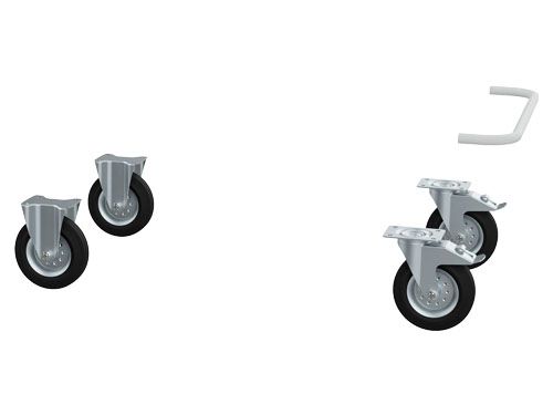 Produktbild Bedrunka+Hirth Mobilzusatz Werkbänke nicht nachrüstbar 2x Bock und Lenkrolle Durchmesser 200 mm