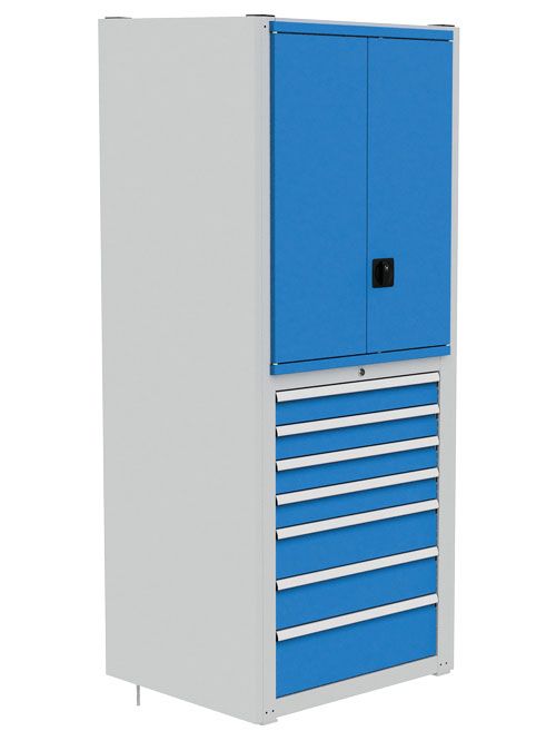 Produktbild Bedrunka+Hirth Schrank Modul 6 mit Türrahmen und Rückwand 749 x 733 x 2030 mm