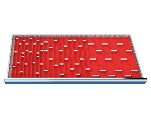 Produktbild Bedrunka+Hirth Muldenplatten Set 91 teilig R 48-24 Blendenhöhe 75 mm 1200 x 600 x 30 mm