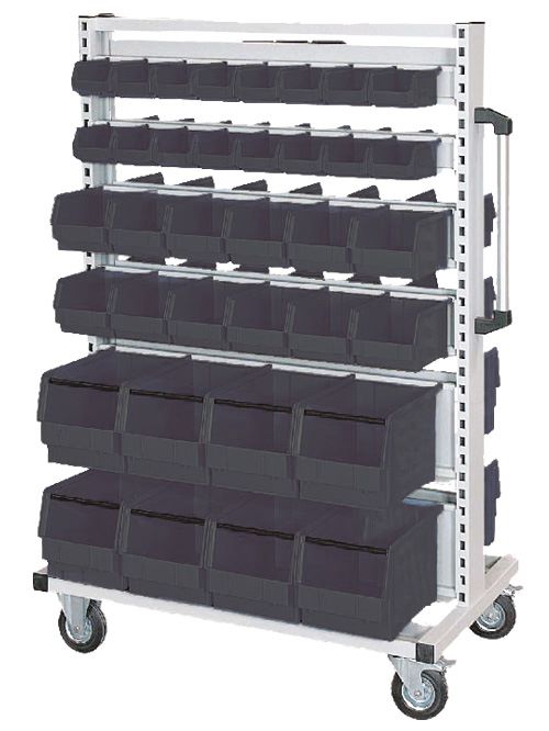 Produktbild Bedrunka+Hirth Multiwagen mit Schienen zum Einhängen 990 x 610 x 1450 mm