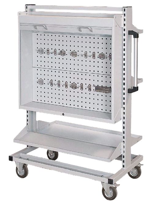 Produktbild Bedrunka+Hirth Multiwagen teilweise neigbare Fachböden 990 x 610 x 1450 mm