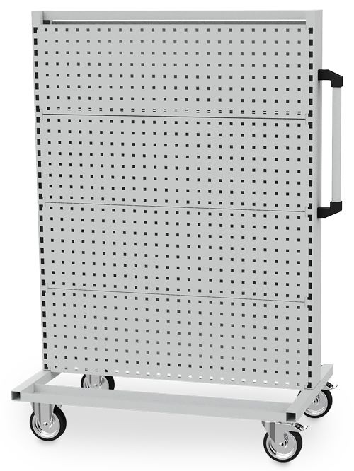 Produktbild Bedrunka+Hirth Multiwagen 8 x Lochwand 990 x 610 x 1450 mm Rollenausführung