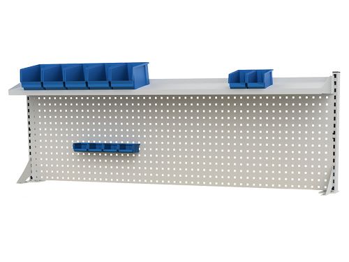 Produktbild Bedrunka+Hirth Multiwand Aufbau mit Geräteschiene und 3 Tragsäulen 2000 x 1250 mm