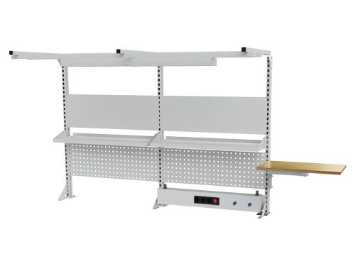 Produktbild Bedrunka+Hirth Multiwand Aufbau 2 x Magnetwand 2 x Lochwand 2000 x 1250 mm bild 1