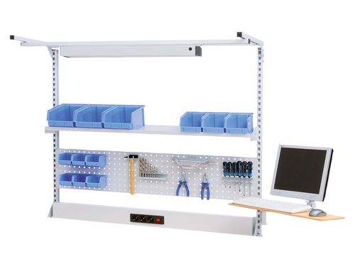 Produktbild Bedrunka+Hirth Multiwand Aufbau mit Obergestell sowie Energiekanal 1500 x 750 x 1250 mm