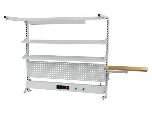 Produktbild Bedrunka+Hirth Multiwand Aufbau mit Obergestell sowie Lochwand 1500 x 1250 mm bild 1